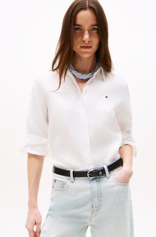 Relaxed fit lanena srajca