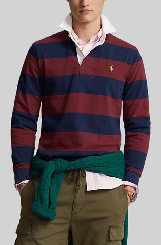 Ikonična rugby polo majica z dolgimi rokavi