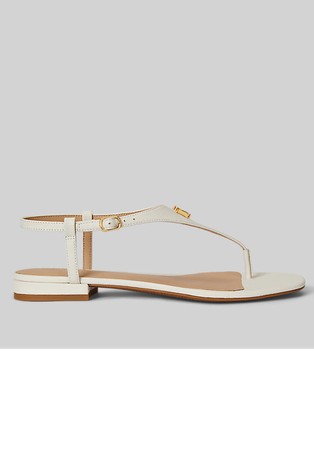 Everley II sandali iz teksturiranega usnja