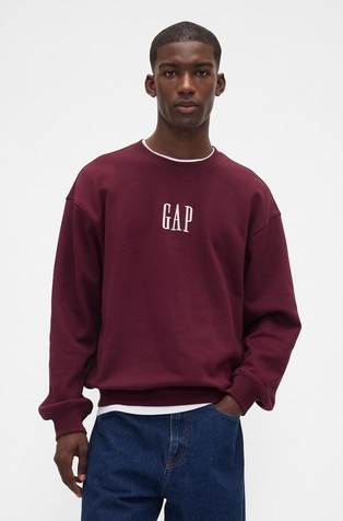 Gap logo moški oversized pulover