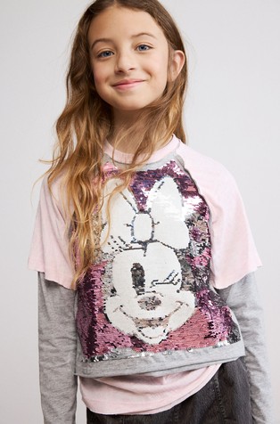 Minnie Mouse sequin T-shirt
