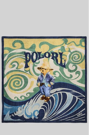 Polo Bear Cotton Square Scarf