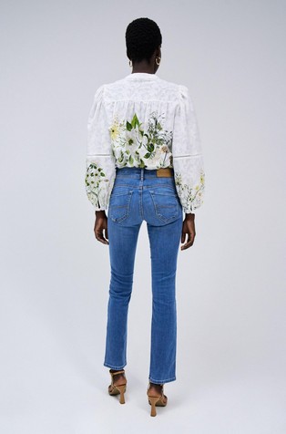 SALSA JEANS Secret Push In slim fit jeans hlače Modra - Blue 3