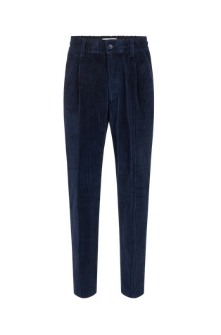 Regular fit žametne hlače