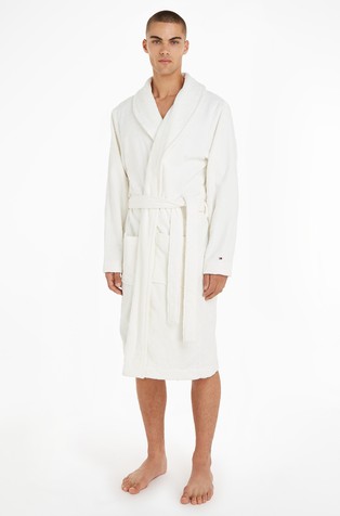 TH Monogram cotton towelling bath robe