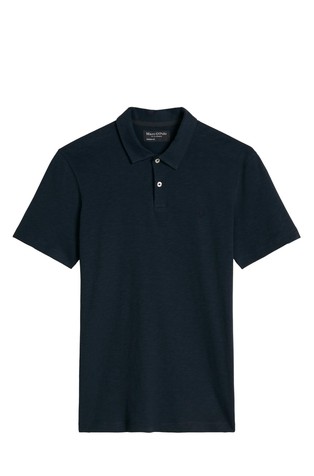 Slim short-sleeved polo shirt in jersey