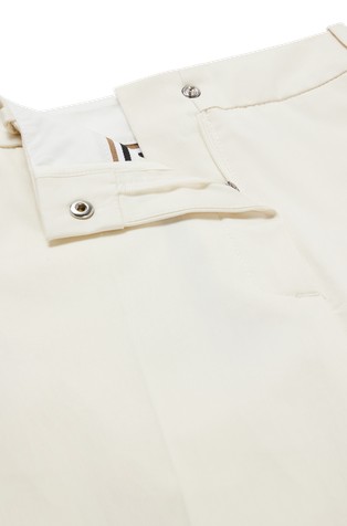 HUGO BOSS Regular fit hlače iz raztegljivega bombaža Bela - Open White 4