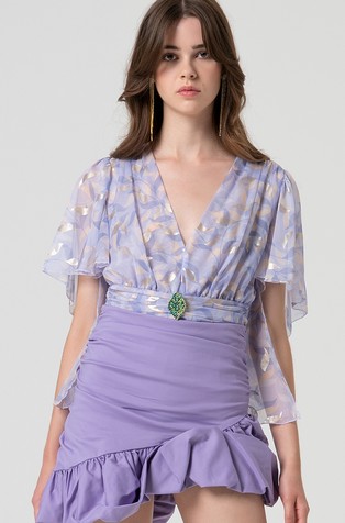 Body with pattern and short sleeves