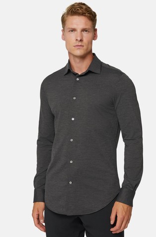 Slim Fit Shirt in Stretch Nylon