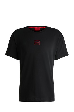 Relaxed fit bombažna majica z logotipom