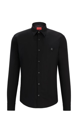 Slim fit srajca iz raztegljivega bombaža