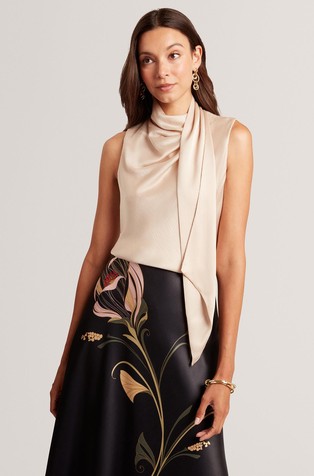 Satenast top s trakom