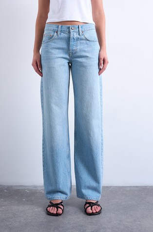 TSEMBER low rise wide leg fit jeans