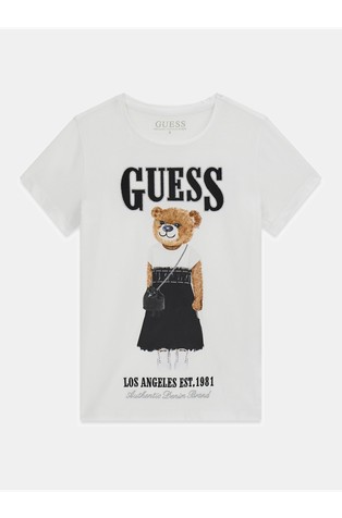 Majica s kratkimi rokavi in potiskom medvedka