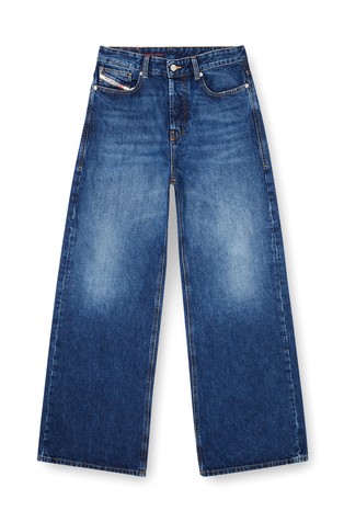 DIESEL Relaxed fit jeans hlače - 1996 D-Sire 09I27 Modra - Dark Blue 5
