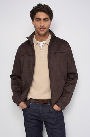 Jacket in suede