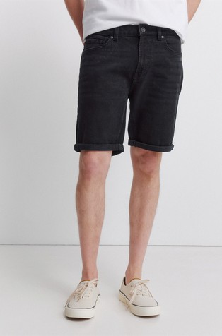 Denim slim fit Bermuda shorts