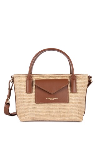 KBA Marinière Osier small raffia-look tote bag