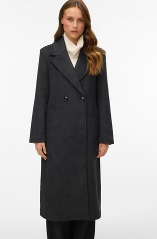 VMGARNER dolg plašč z dvorednim zapenjanjem