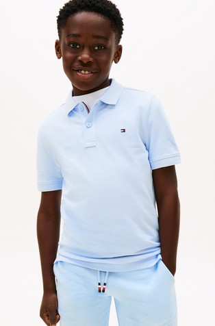 Essential reguar fit polo majica z vezeno zastavico