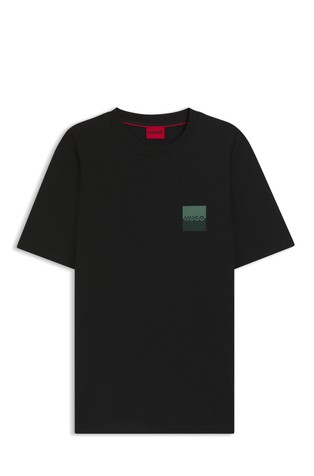 Cotton-jersey T-shirt with logo print