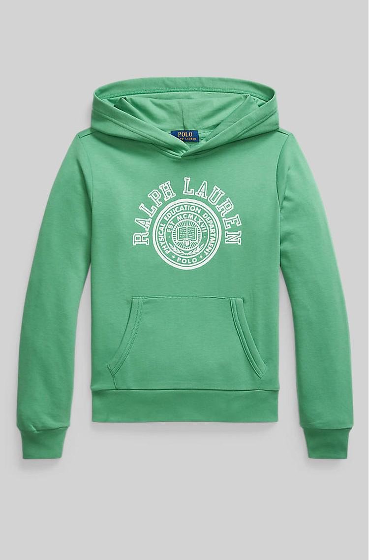 RALPH LAUREN Logo French Terry Hoodie Raft Green 