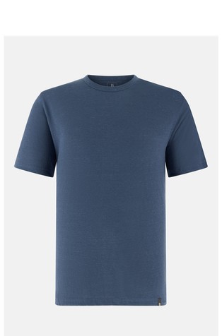 Majica iz raztegljive lanene jersey tkanine