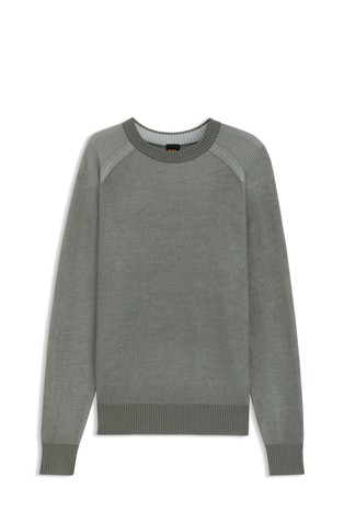 Pleten pulover iz volnene mešanice