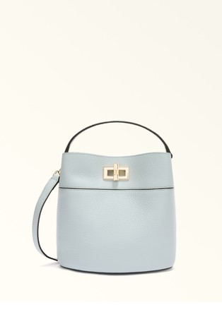 Mini usnjena bucket torbica