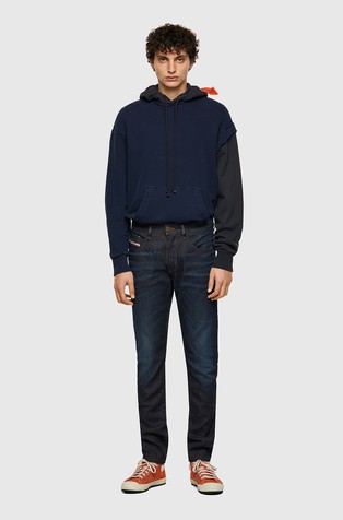 DIESEL Slim jeans hlače - D-Strukt 09A45 Modra - Dark Blue 3