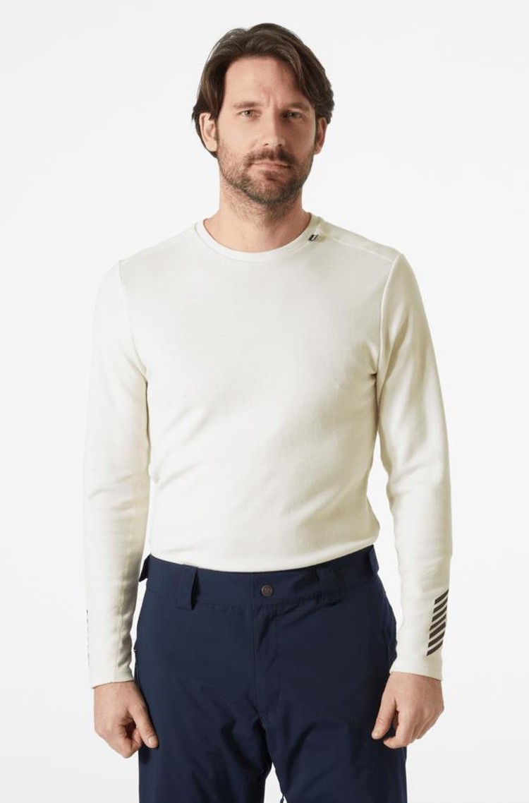 HELLY HANSEN LIFA® Merino Midweight Crew Base Layer White 