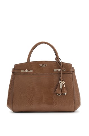 Melinda Faux-leather Snakeskin-Print Handbag