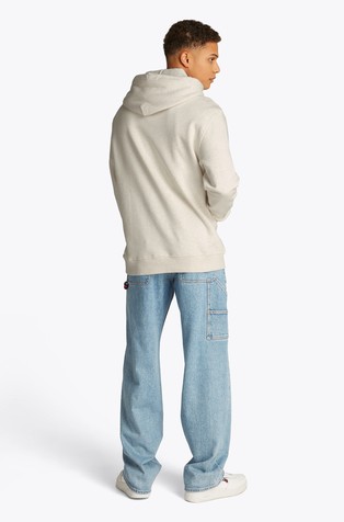TOMMY HILFIGER Logo pulover s kapuco Bež - Light Beige 2