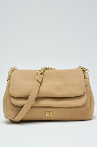 Faux-suede bag