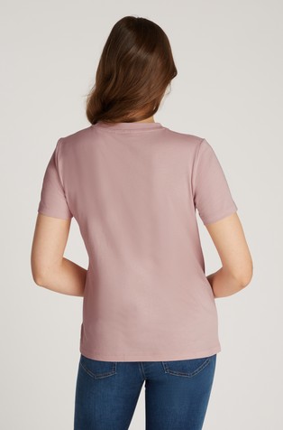 TOMMY HILFIGER Cotton T-shirt with logo print Pink 2