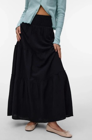 AWKEELEY High Waist Long Skirt