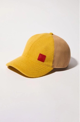 Canvas and knit baseball cap
