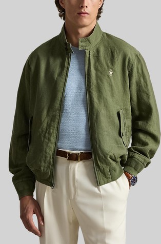 The Bedford Linen Mockneck Jacket