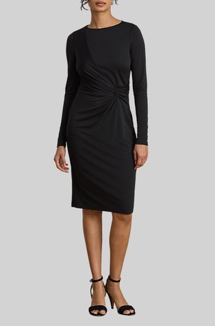 Twist-front Jersey Dress
