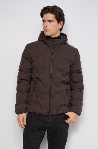 Puffer jacket with hood