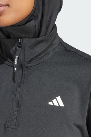 ADIDAS Own the Run tekaški pulover z delno zadrgo Črna - Black 4