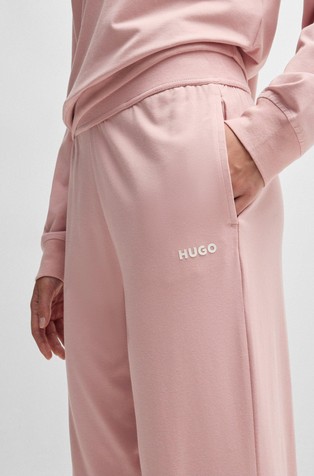 HUGO BOSS Relaxed fit trenirka s kontrastnim logotipom Roza - Pink 3