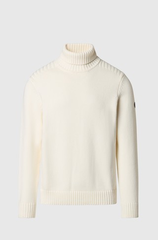 Cotton-blend Turtleneck Knit Sweater