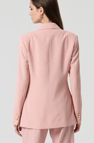 FRACOMINA Regular fit suknjič z enorednim zapenjanjem Roza - Pink 3