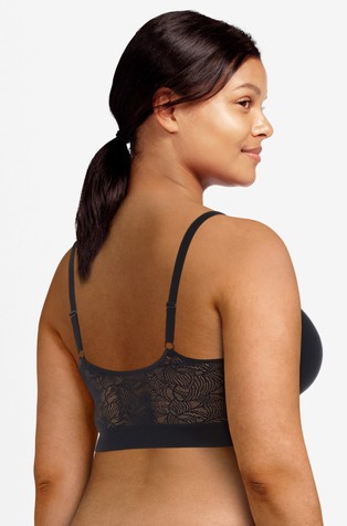 CHANTELLE SoftStretch Lace Padded Bralette Plain Black 2