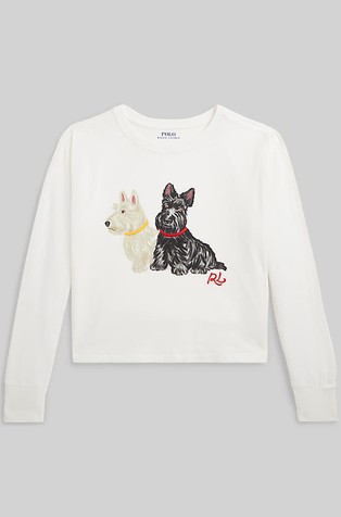 Printed Jersey Long-sleeve Tee
