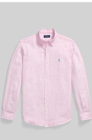 Custom fit Striped Linen Shirt