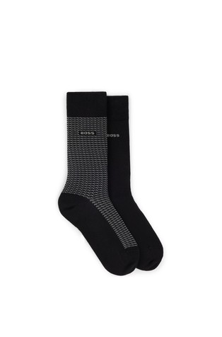 Two-pack of regular-length socks in a cotton blend