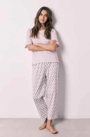Short-sleeved cotton pyjamas