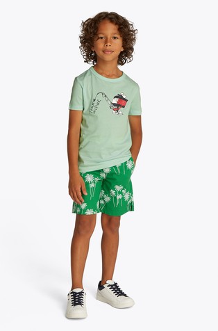 Fun Flag regular fit majica s potiskom spredaj in zadaj